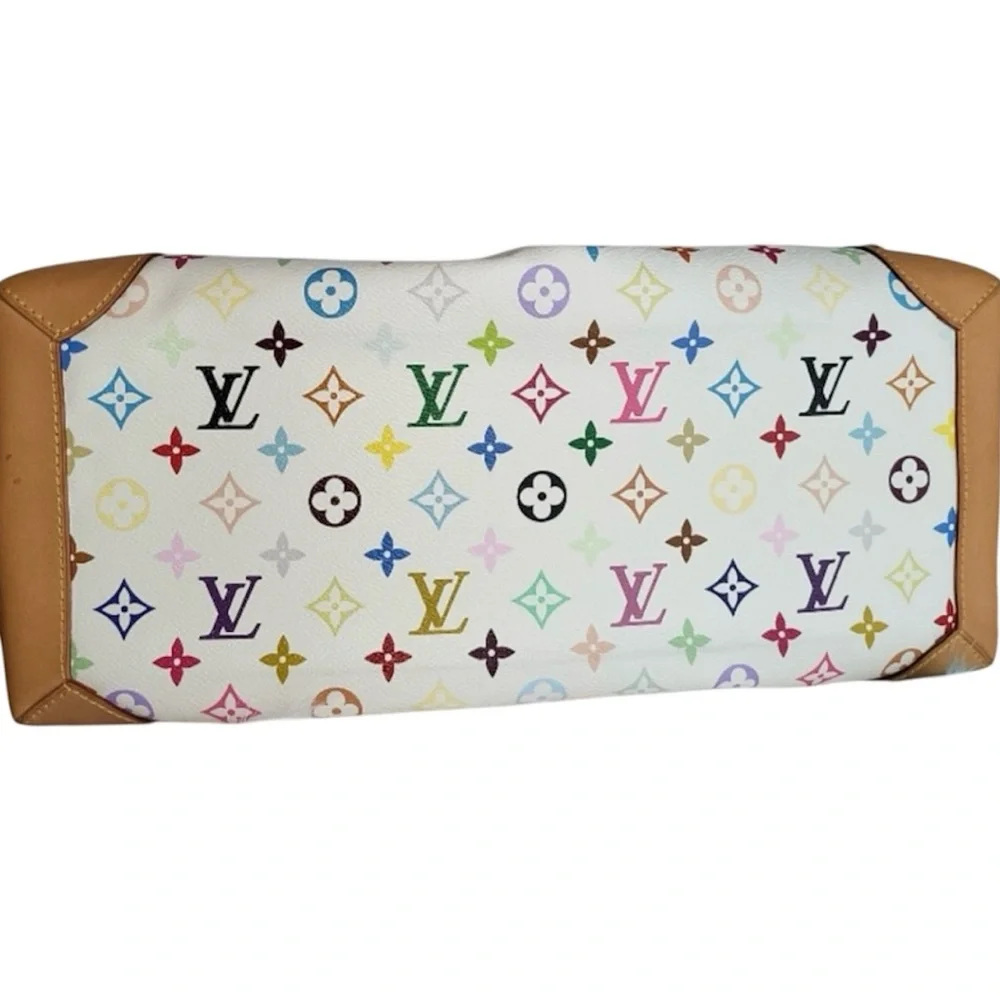 LOUIS VUITTON Murakami White Multicolor Monogram Ursula Bag